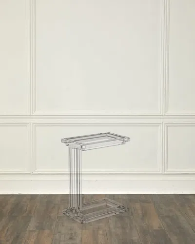 Interlude Home Elle Hugging End Table In Transparent