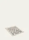 Interlude Home Grayson Chessboard & Case In Ivory