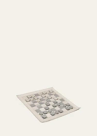 Interlude Home Grayson Chessboard & Case In Ivory