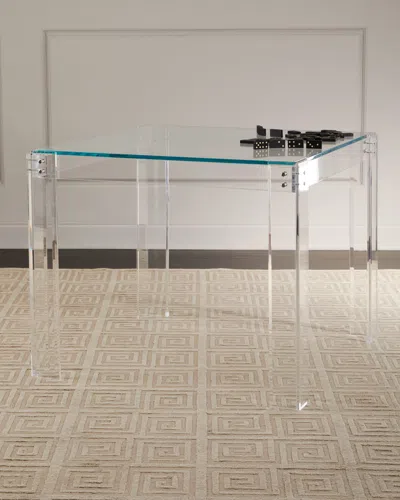 Interlude Home Gwyneth Game Table In Transparent