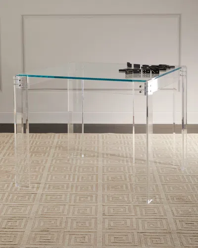 Interlude Home Gwyneth Game Table In Acrylic
