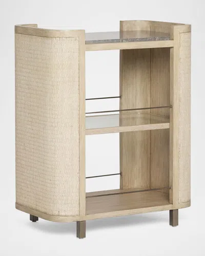 Interlude Home Harperly Bar Cart In Brown