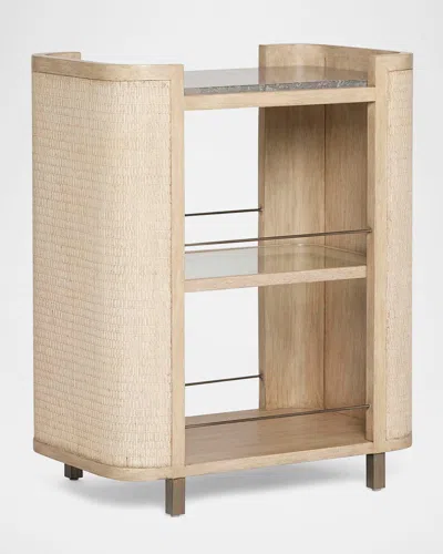 Interlude Home Harperly Bar Cart In Cream