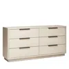 Interlude Home Holmes 6 Drawer Chest In Neutral