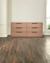 Interlude Home Holmes 6-drawer Chest In Harvest, Vintage Bronze