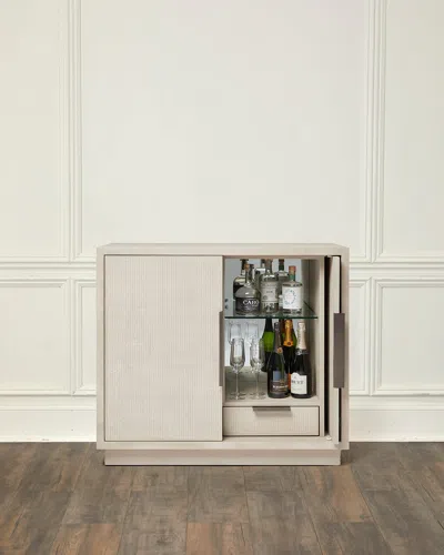 Interlude Home Holmes Bar Cabinet In Cliffside, Vintage Bronze
