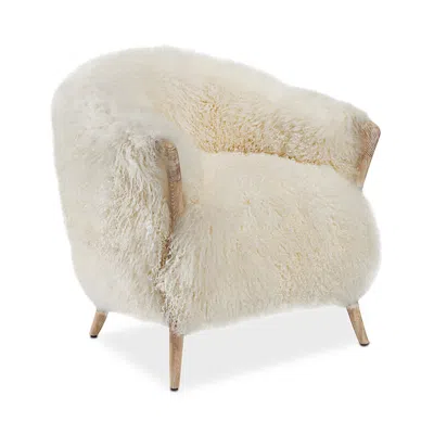 Interlude Home Ilaria Lounge Chair In White