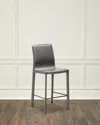 Interlude Home Jada 26" Counter Stool In Mountain Grey