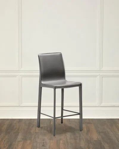 Interlude Home Jada 26" Counter Stool In Mountain Grey