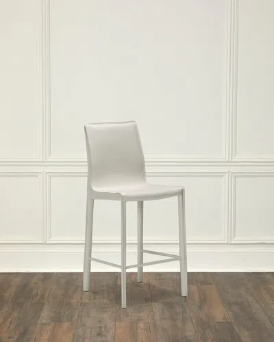 Interlude Home Jada 26" Counter Stool In Winter White