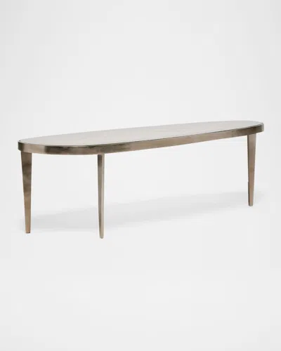 Interlude Home Jan Large Cocktail Table In Gold