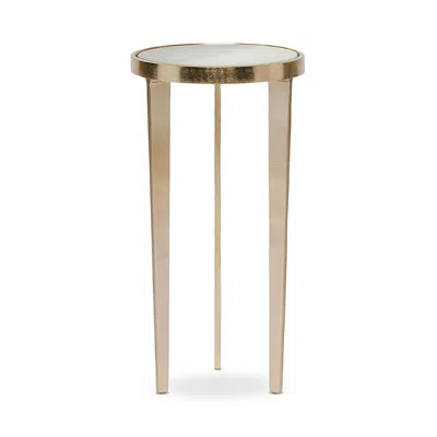 Interlude Home Jan Round Drink Table In Gold