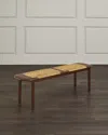Interlude Home Juno Bench, 64" In Brown