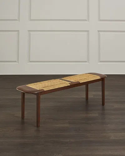 Interlude Home Juno Bench, 64" In Brown