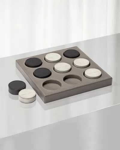 Interlude Home Knox Tic Tac Toe Set In Gray