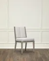 Interlude Home Largo Dining Side Chairs, Set Of 2 In Grey Ceruse