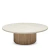 Interlude Home Laurel Round Cocktail Table In Brown