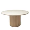 Interlude Home Laurel Round Dining Table In Brown