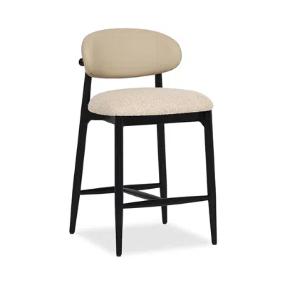 Interlude Home Liam Counter Stool In Black