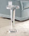 Interlude Home Liora Drink Table In Acrylic