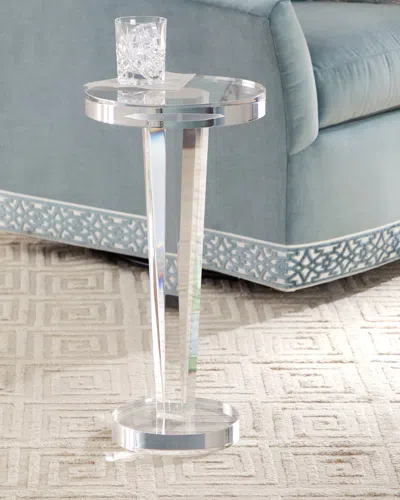 Interlude Home Liora Drink Table In Acrylic