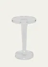 Interlude Home Lisette Acrylic Round Side Table In Clear