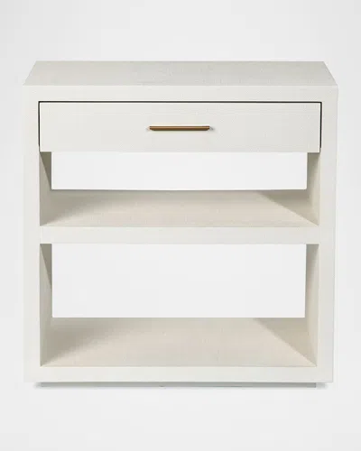 Interlude Home Livia Bedside Chest In White