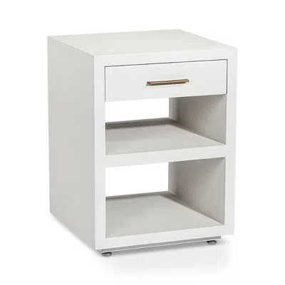Interlude Home Livia Small Bedside Chest In White