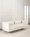 Interlude Home Luca Sofa, 108" In White
