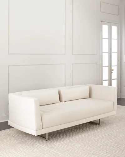 Interlude Home Luca Sofa, 108" In White