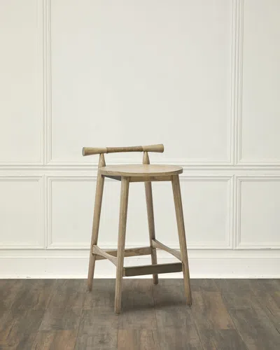 Interlude Home Madeira 26" Counter Stool In Brown