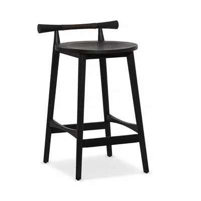 Interlude Home Madeira Counter Stool In Black