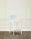 Interlude Home Malin 26" Counter Stool In Winter White