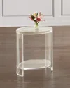 Interlude Home Marcel Acrylic Side Table In Clear