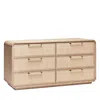 Interlude Home Marsh 6 Drawer Chest In Brown