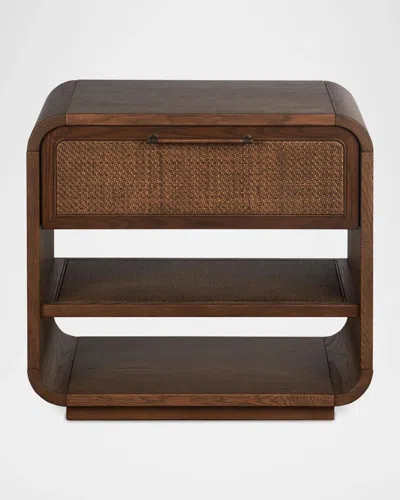 Interlude Home Marsh Bedside Chest In Brown