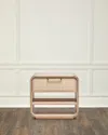 Interlude Home Marsh Bedside Chest In Saddle