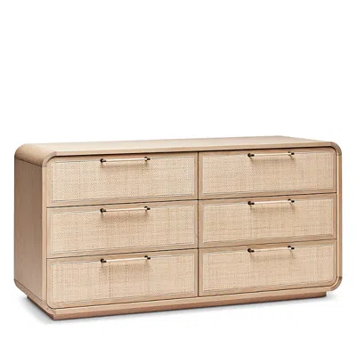 Interlude Home Marsh Tall Bedside Chest In Brown