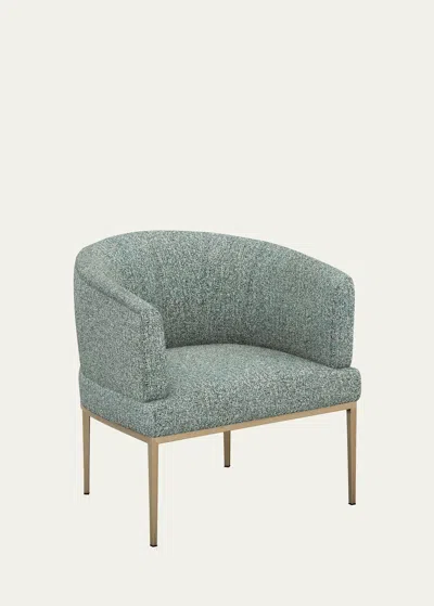 Interlude Home Martine Chair In Pool, Bronze