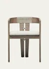 Interlude Home Maryl Iii Dining Chair In Washed Grey, Brus