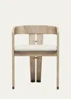 Interlude Home Maryl Iii Dining Chair In Washed White, Bru
