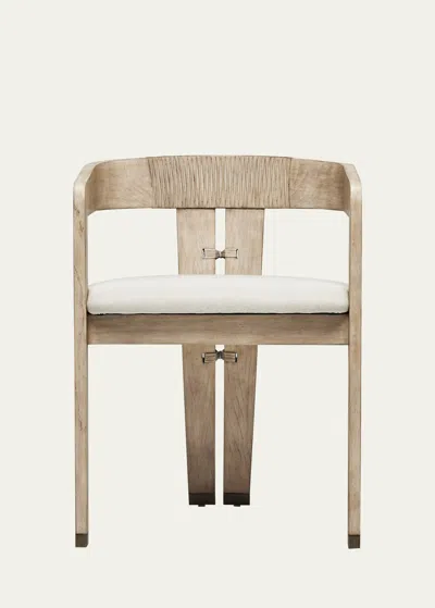 Interlude Home Maryl Iii Dining Chair In Washed White, Bru
