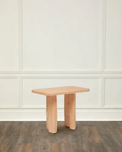 Interlude Home Meyers Side Table In Saddle