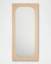 Interlude Home Mila Grand Floor Mirror, 71" In Saddle