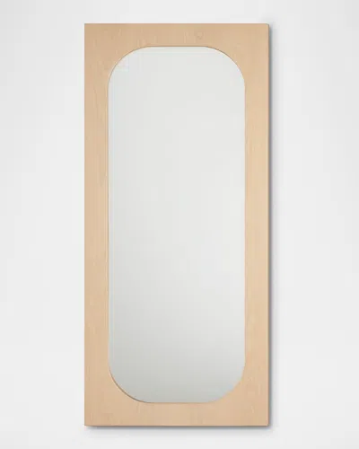 Interlude Home Mila Grand Floor Mirror, 71" In Saddle