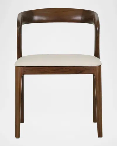 Interlude Home Millie Vegan Leather Dining Chair In Brown