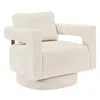 Interlude Home Modena Classic Swivel Chair In Neutral