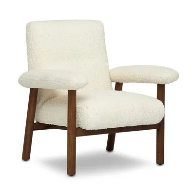 Interlude Home Nolan Lounge Chair In White