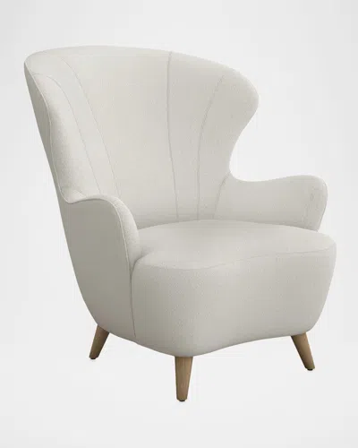 Interlude Home Ollie Chair In White