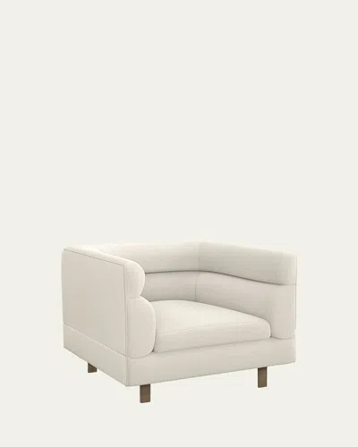 Interlude Home Ornette Chair In White